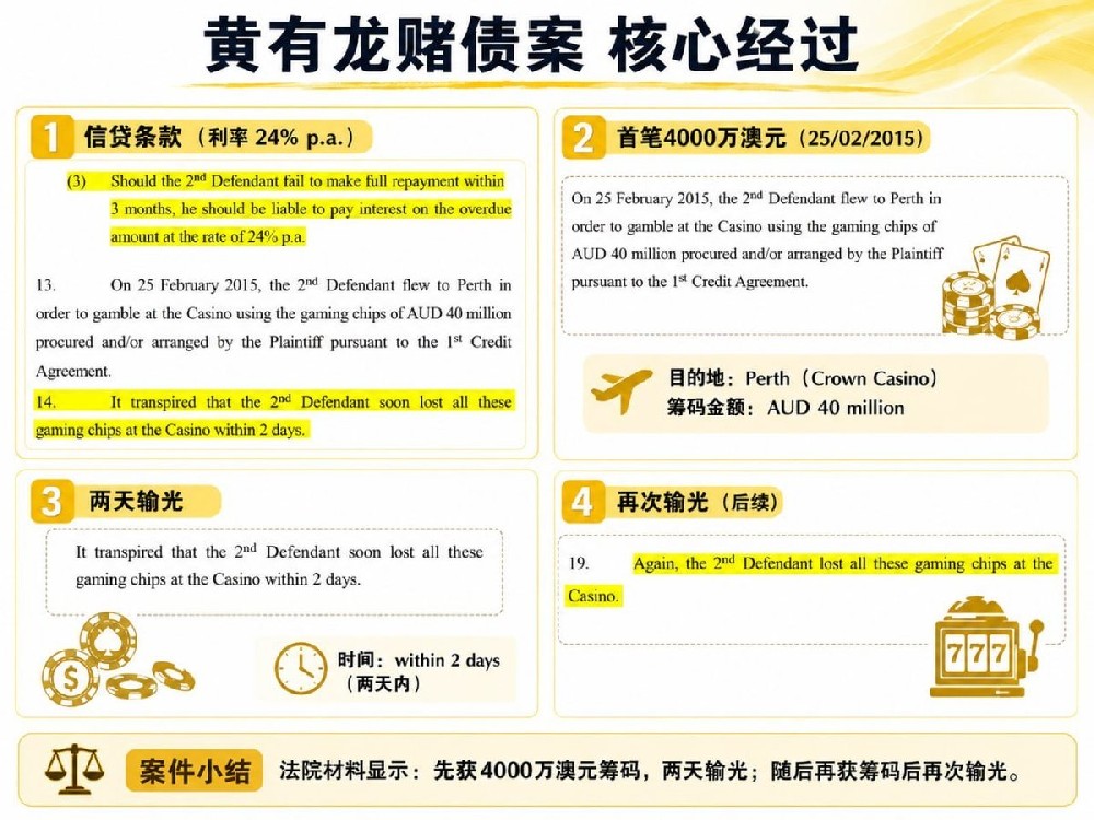 6天输光2.83亿，赵薇前夫黄有龙跨境赌债旧案被判决书揭开